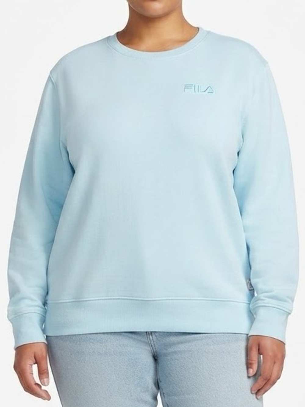 FILA Unisex Light Blue Crewneck Sweatshirt Size XL